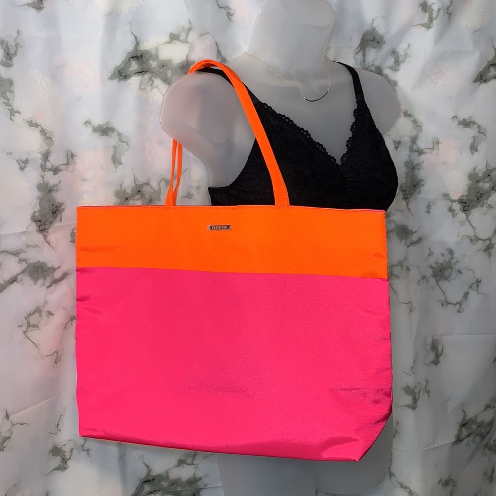 🎒 Clinique Large Pink / Orange Tote